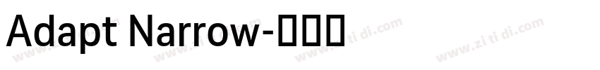 Adapt Narrow字体转换